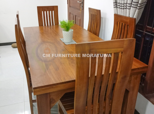 Elegant teak wood dining table