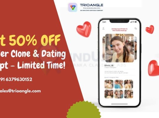 Get 50% OFF Tinder Clone & Dating Script