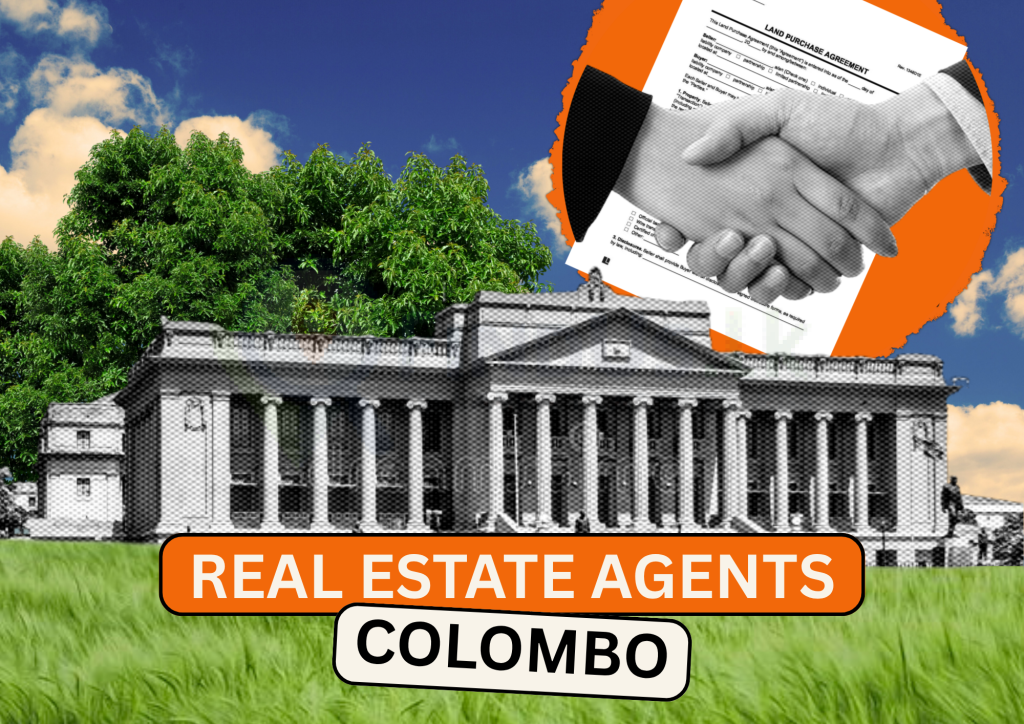 Real estate agents Colombo discussing property marketing strategies.