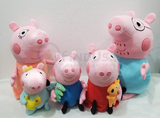 Handmade Character Soft Toys Peppa Pig Family