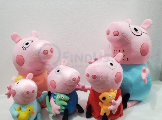 Handmade Character Soft Toys Peppa Pig Family