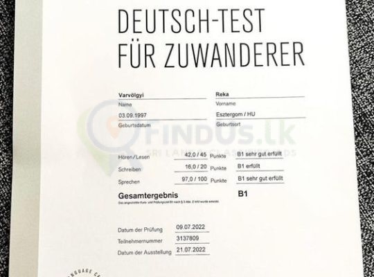 Buy b1 Goethe certificate in Germany